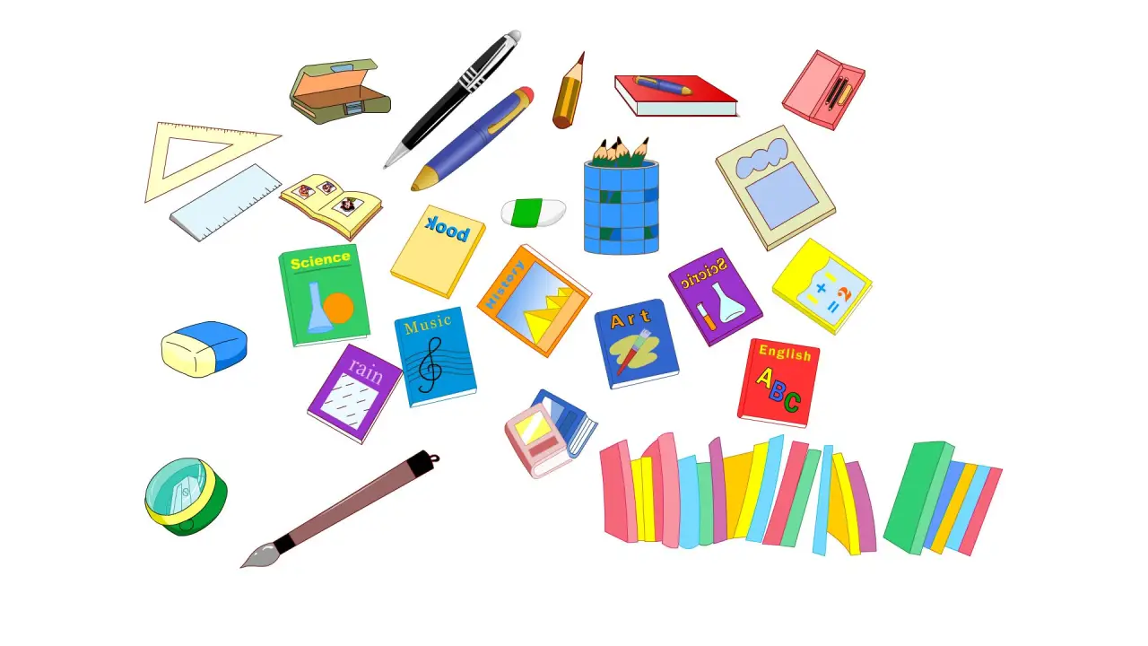 橡皮毛笔书本卷尺5