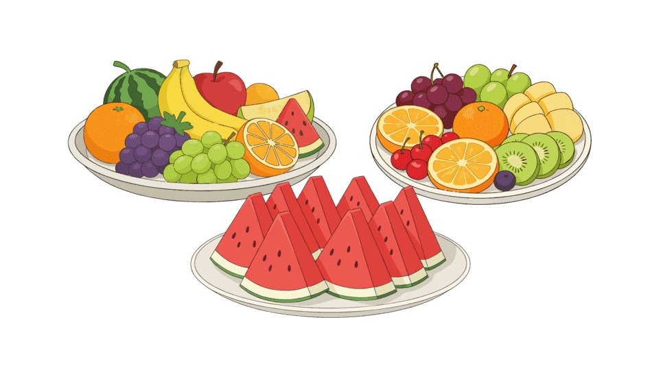 水果拼盘西瓜拼盘果盘