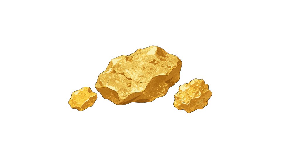 金矿金锭金渣子金子