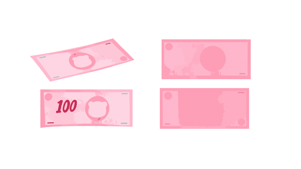 一张人民币百元纸币钱币