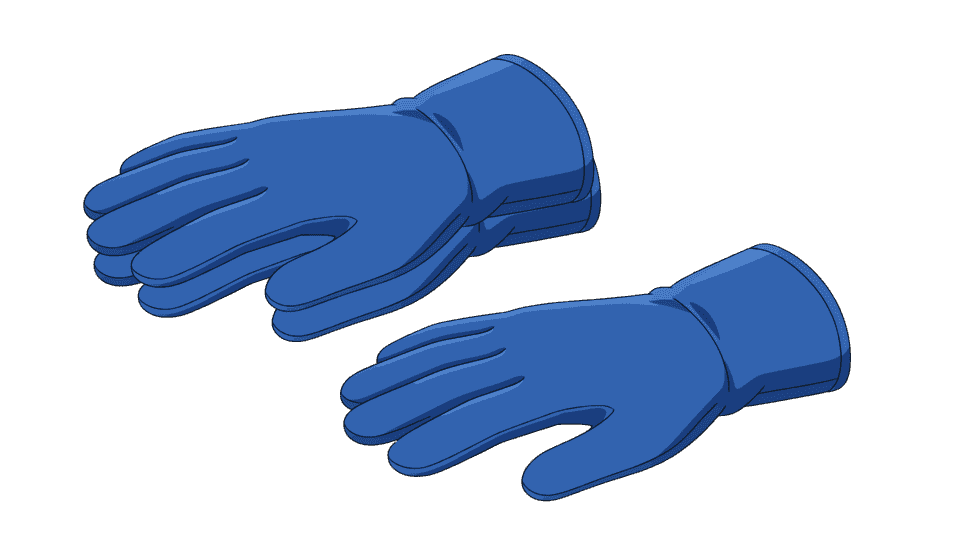 防滑橡胶手套蓝色