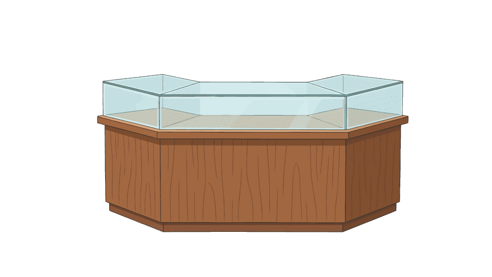 玻璃柜台展示柜3