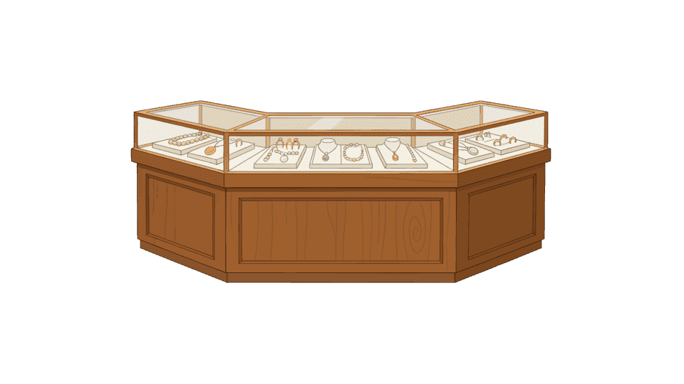 珠宝柜台展示柜2