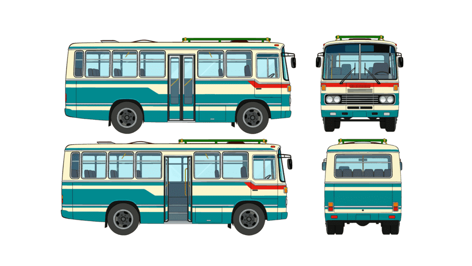 80年代老式公交车