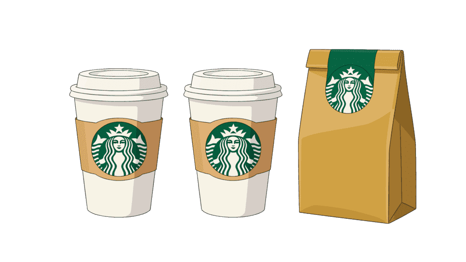 辛巴克咖啡外卖杯子