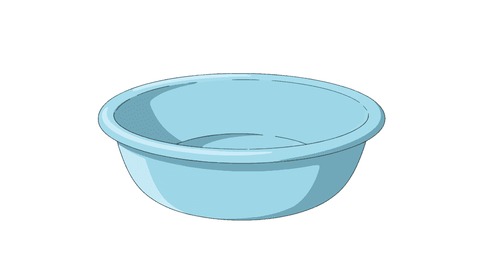 浅蓝色脸盆塑料盆子