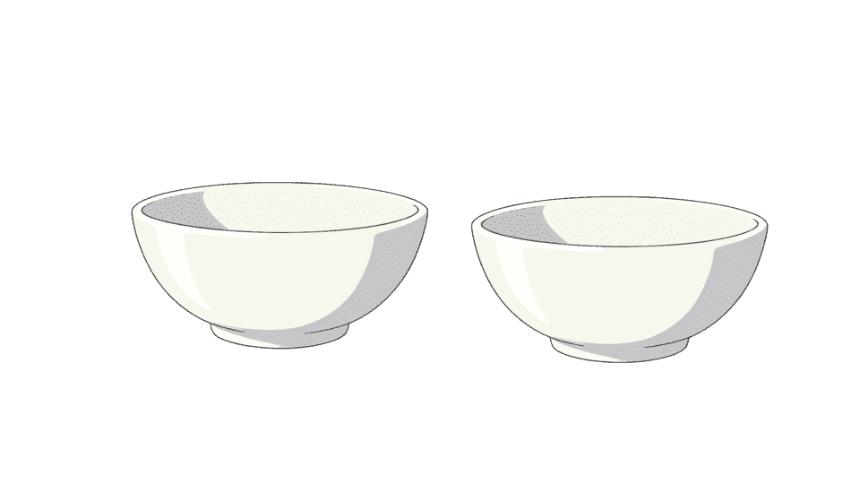 白色陶瓷碗空碗