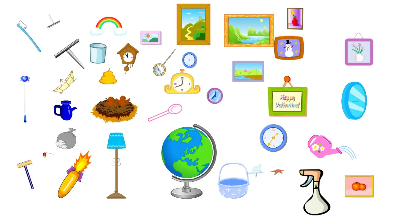 地球仪 牙刷 刮胡刀油画相框