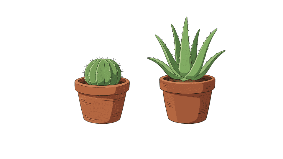 仙人球芦荟花盆盆栽盆景