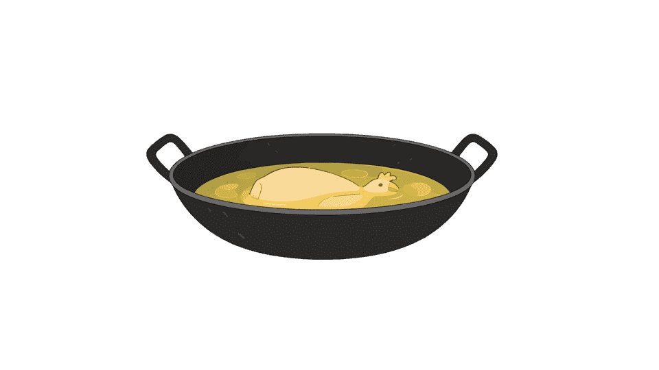 一锅鸡汤鸡肉大铁锅