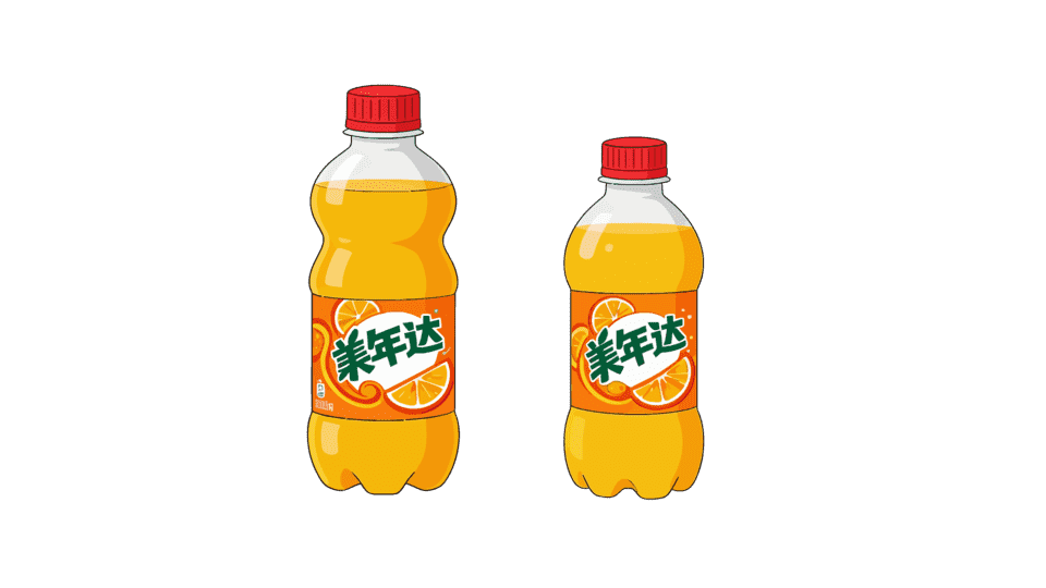 美年达橙汁饮料汽水