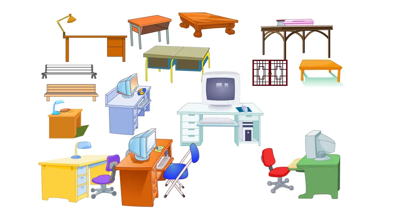 办公桌电脑课桌