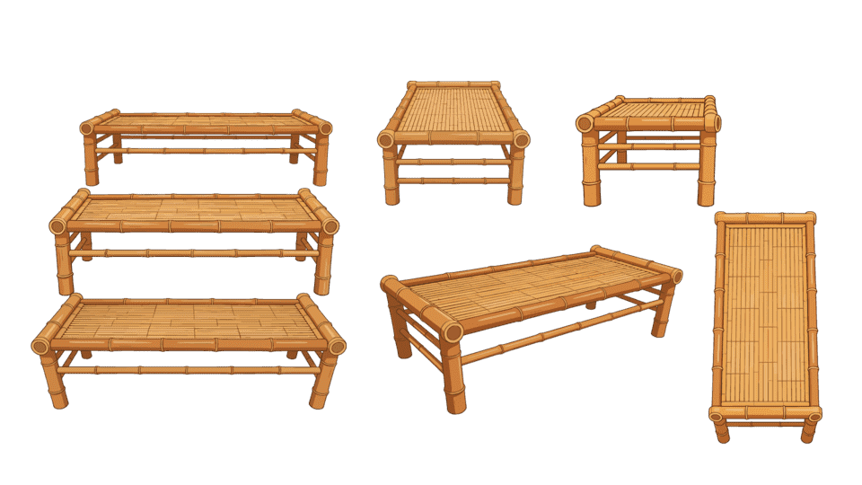 竹床凉床单人床2