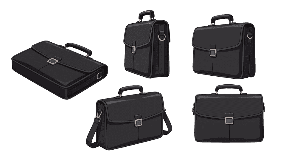 男士黑色皮包手提包公文包