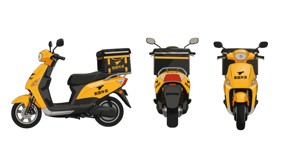 外卖电动车 电瓶车
