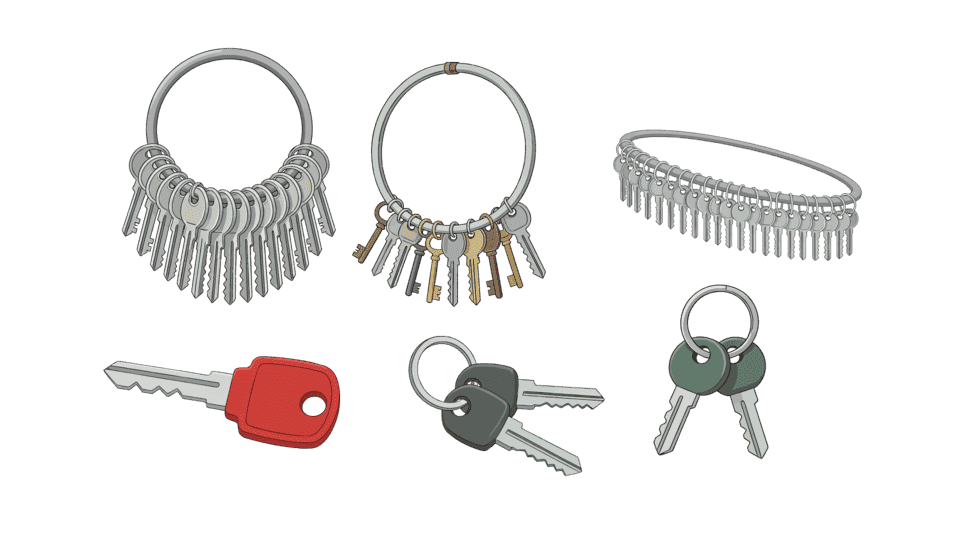 单串钥匙房东钥匙