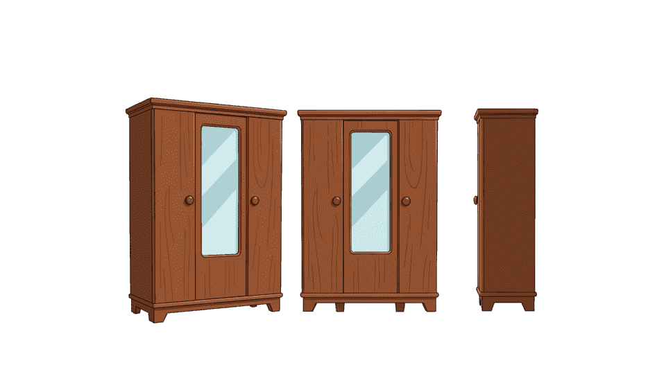 三开门衣橱衣柜