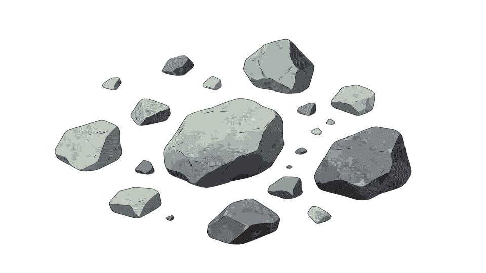 石头石块碎石翡翠赌石