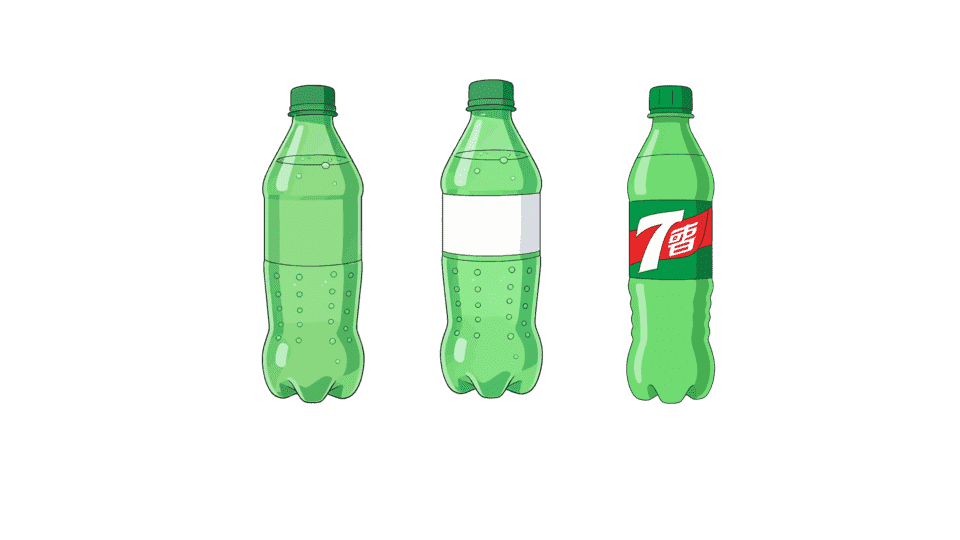 雪碧汽水碳酸饮料塑料瓶装