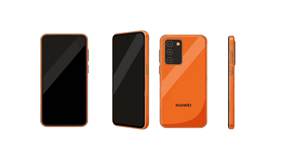 华为手机橙色