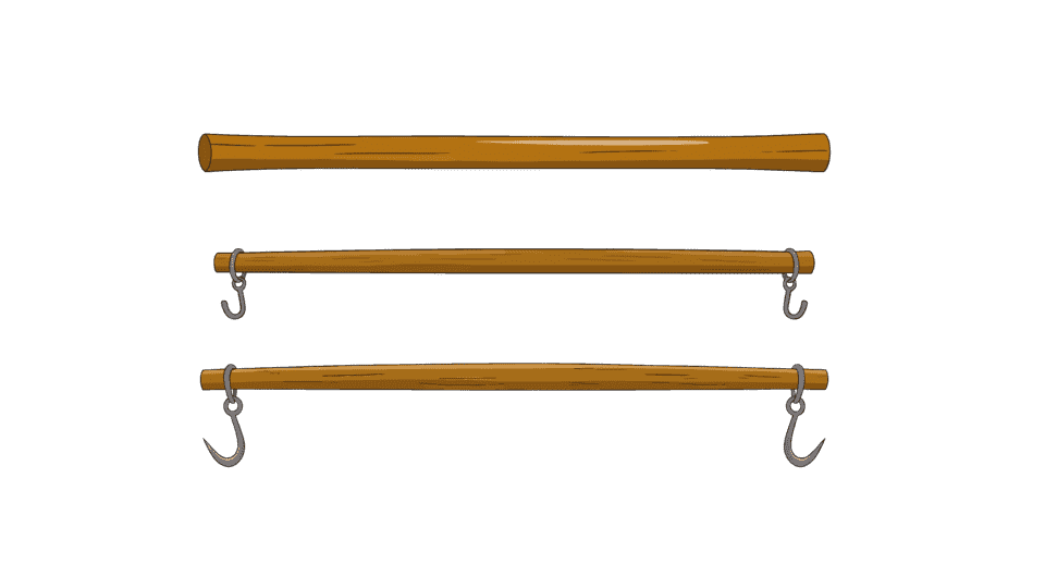 扁担棍子钩子