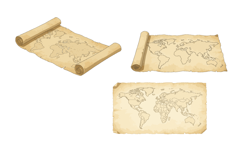 藏宝图地图图纸