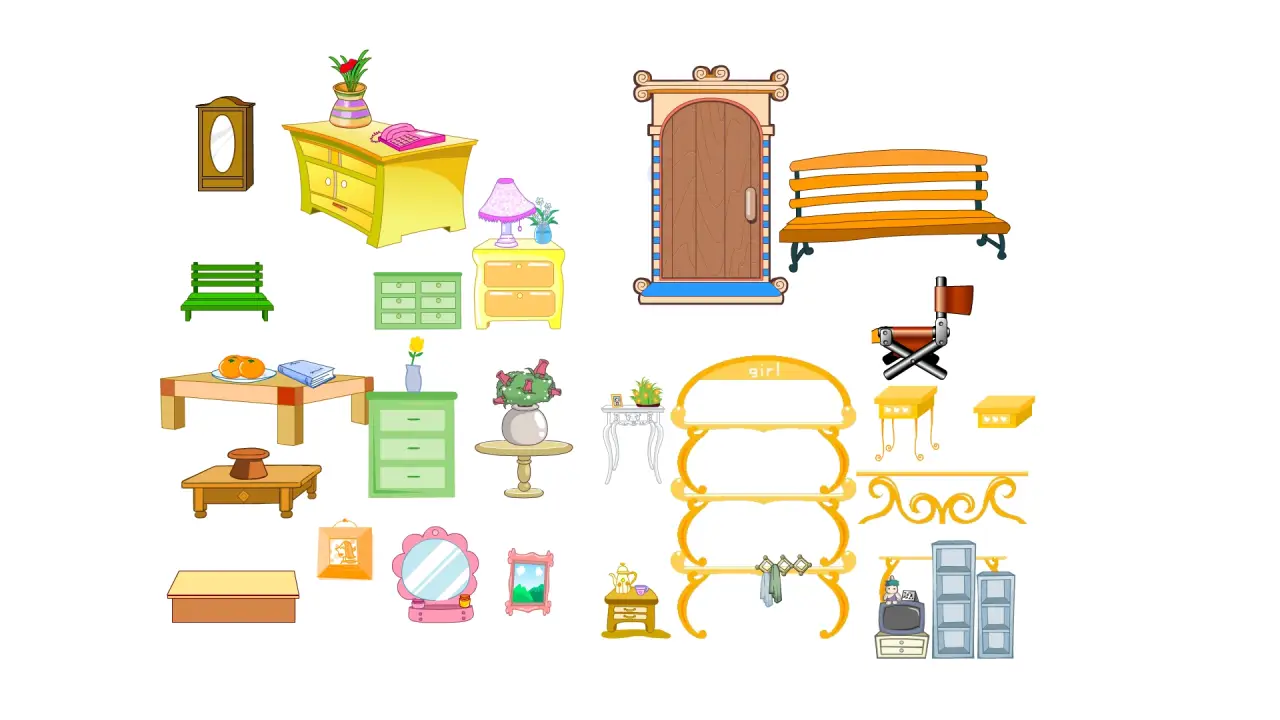 床头柜子梳妆镜子