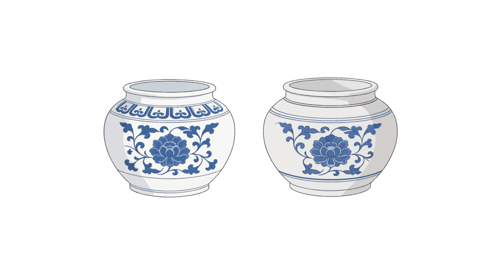 青花瓷陶瓷罐子陶罐古玩4