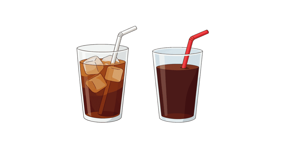 冰镇可乐杯装可乐