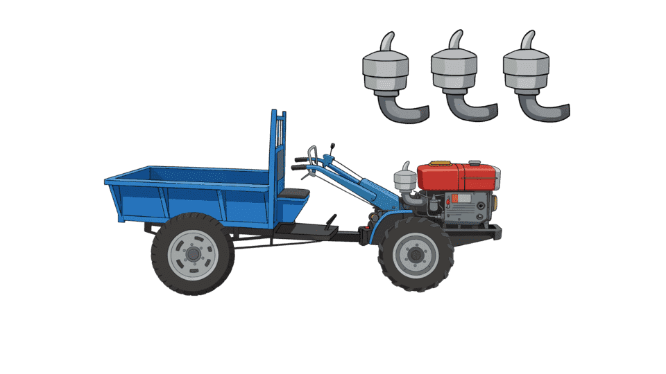 国产老式手扶拖拉机