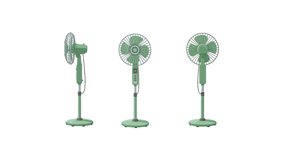 老物件落地电风扇
