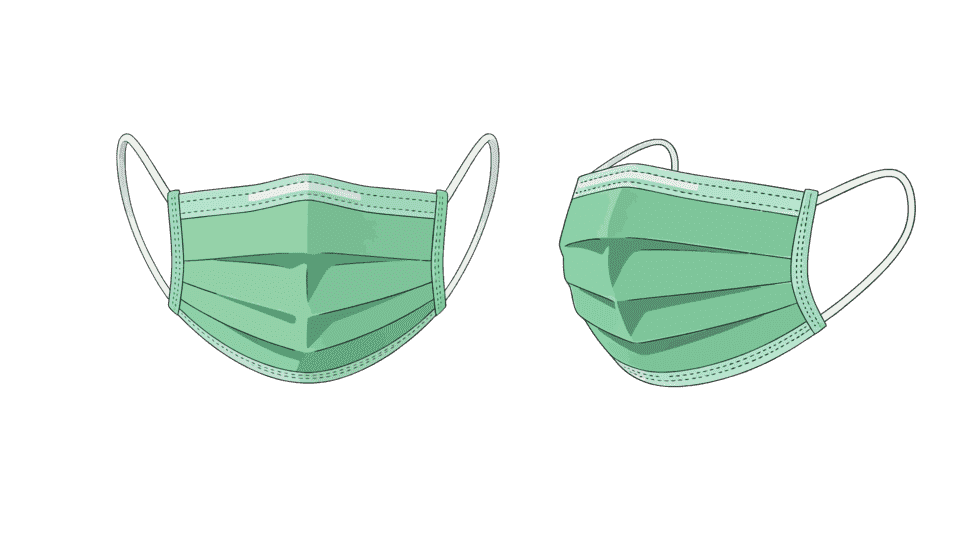 绿色医用口罩