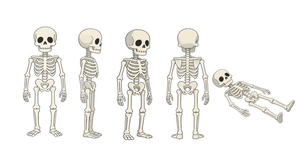 骷髅骨头架子骨架