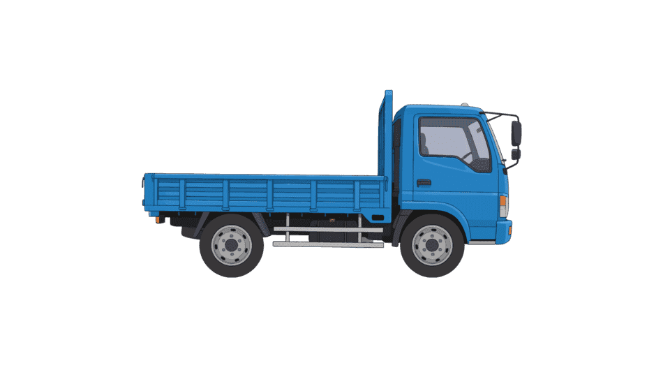蓝色货车卡车