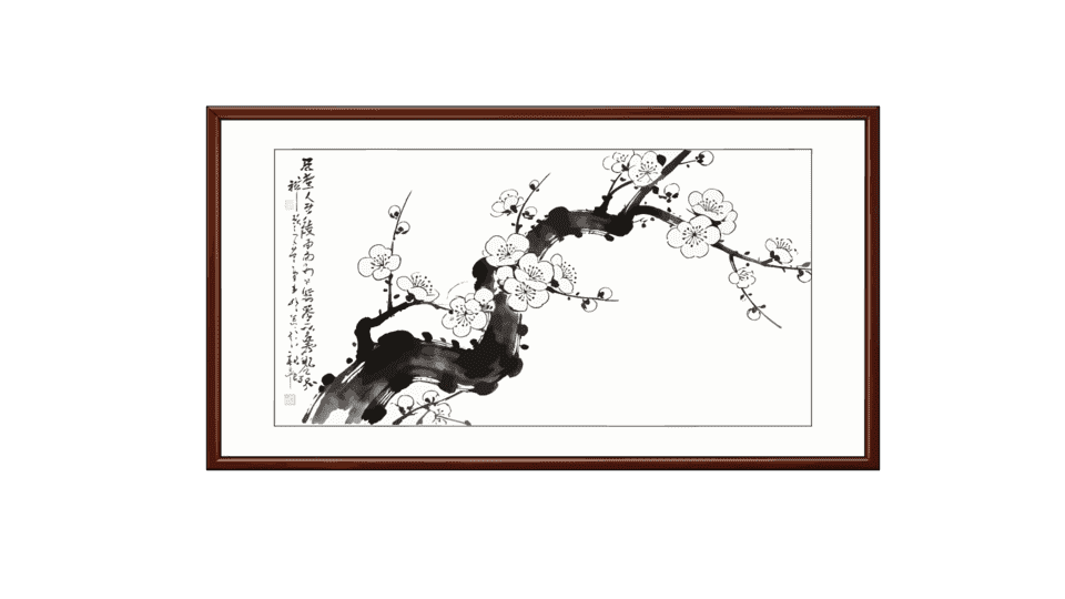 水墨画梅花