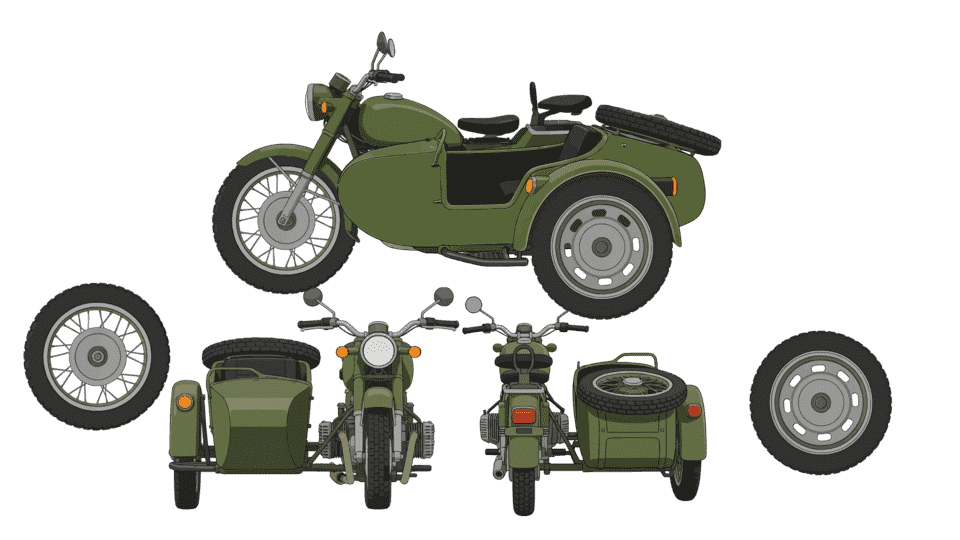 军用三轮摩托车