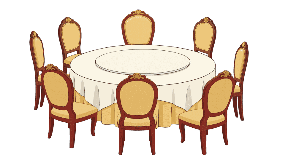 酒店包厢宴会酒席桌子椅子圆桌子带分层2