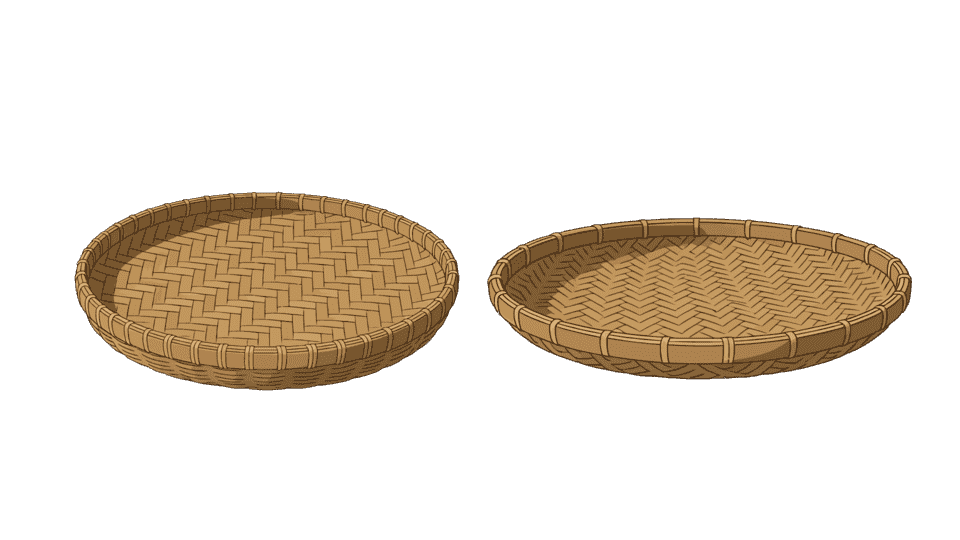 圆形的簸箕