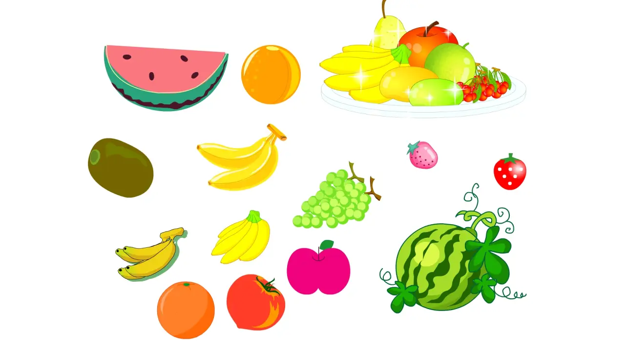 西瓜橙子橘子果盘