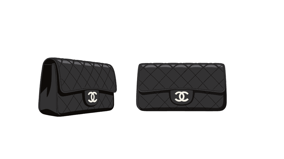 香奈儿黑色手提包钱包皮包