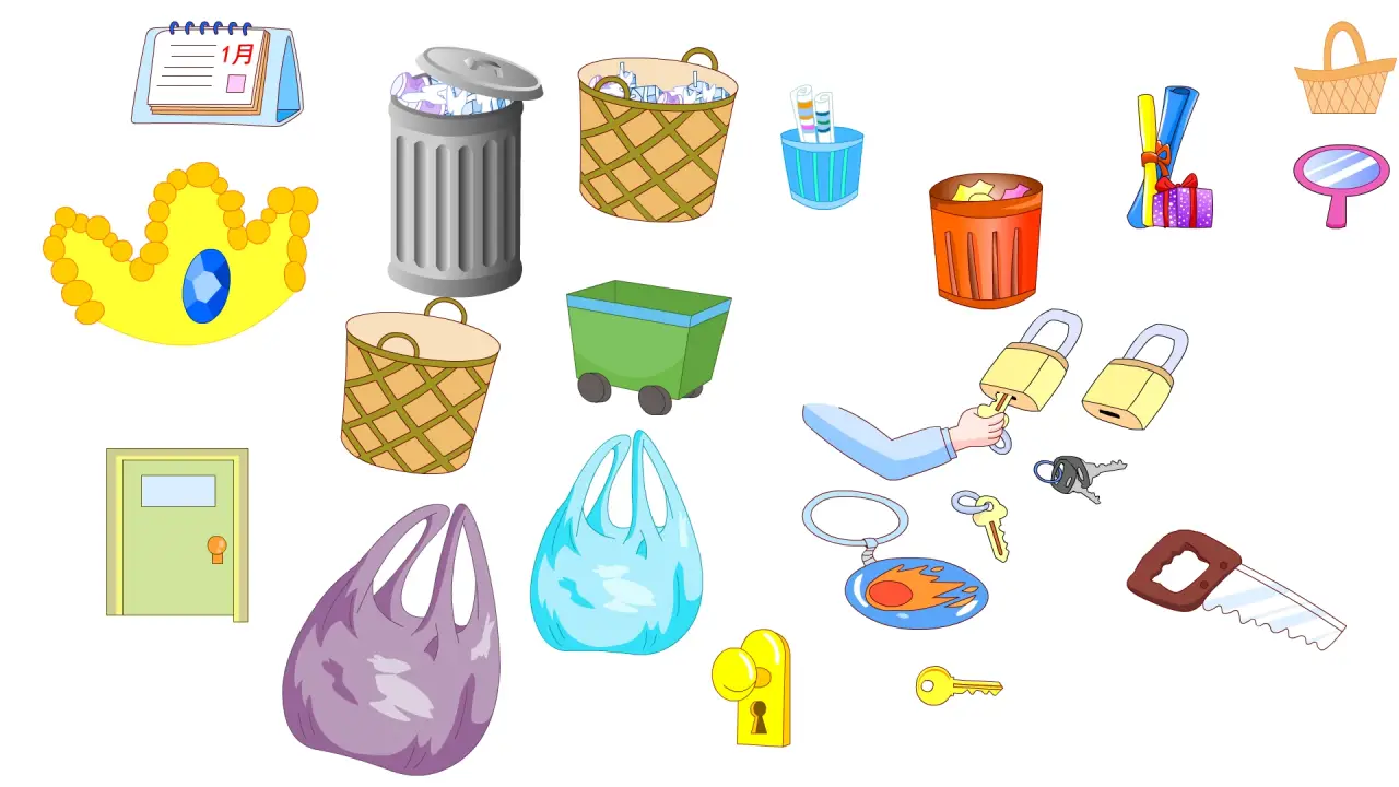 塑料袋垃圾袋门锁