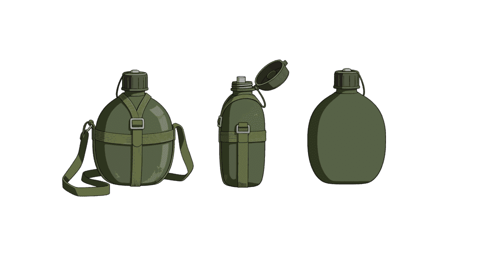 老物件军用水壶