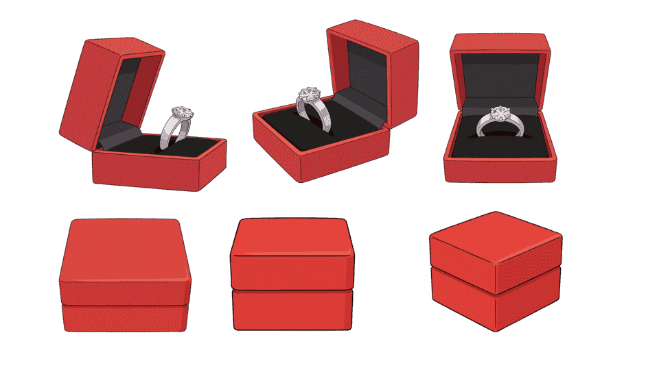 女士钻石戒指礼盒礼物