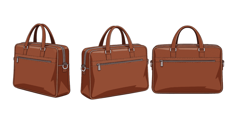 男士棕色皮包手提包公文包