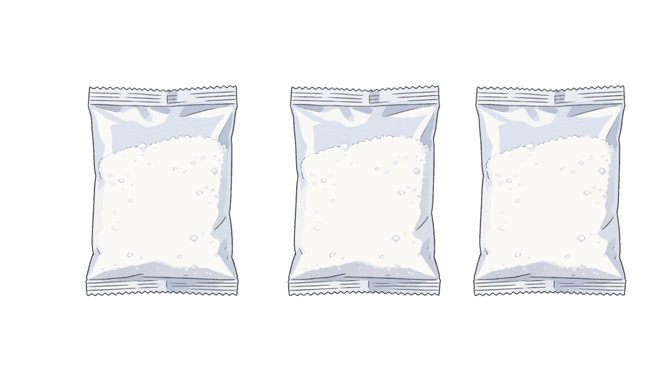 一包盐糖颗粒粉末袋装调料