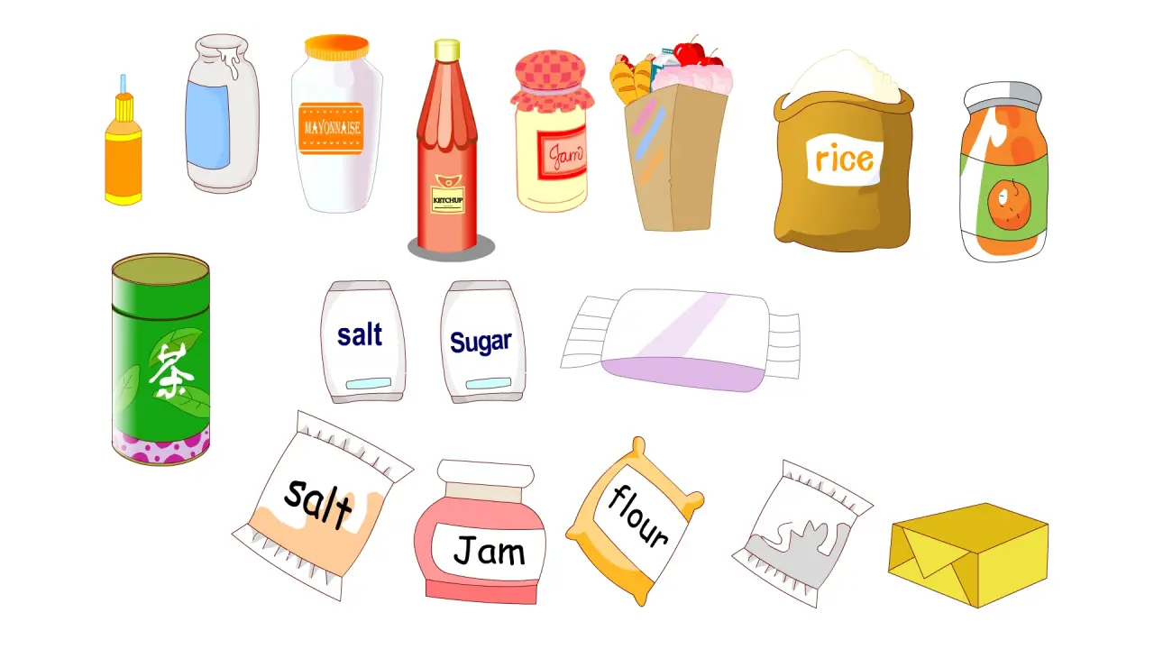 盐米调料包瓶子酱油