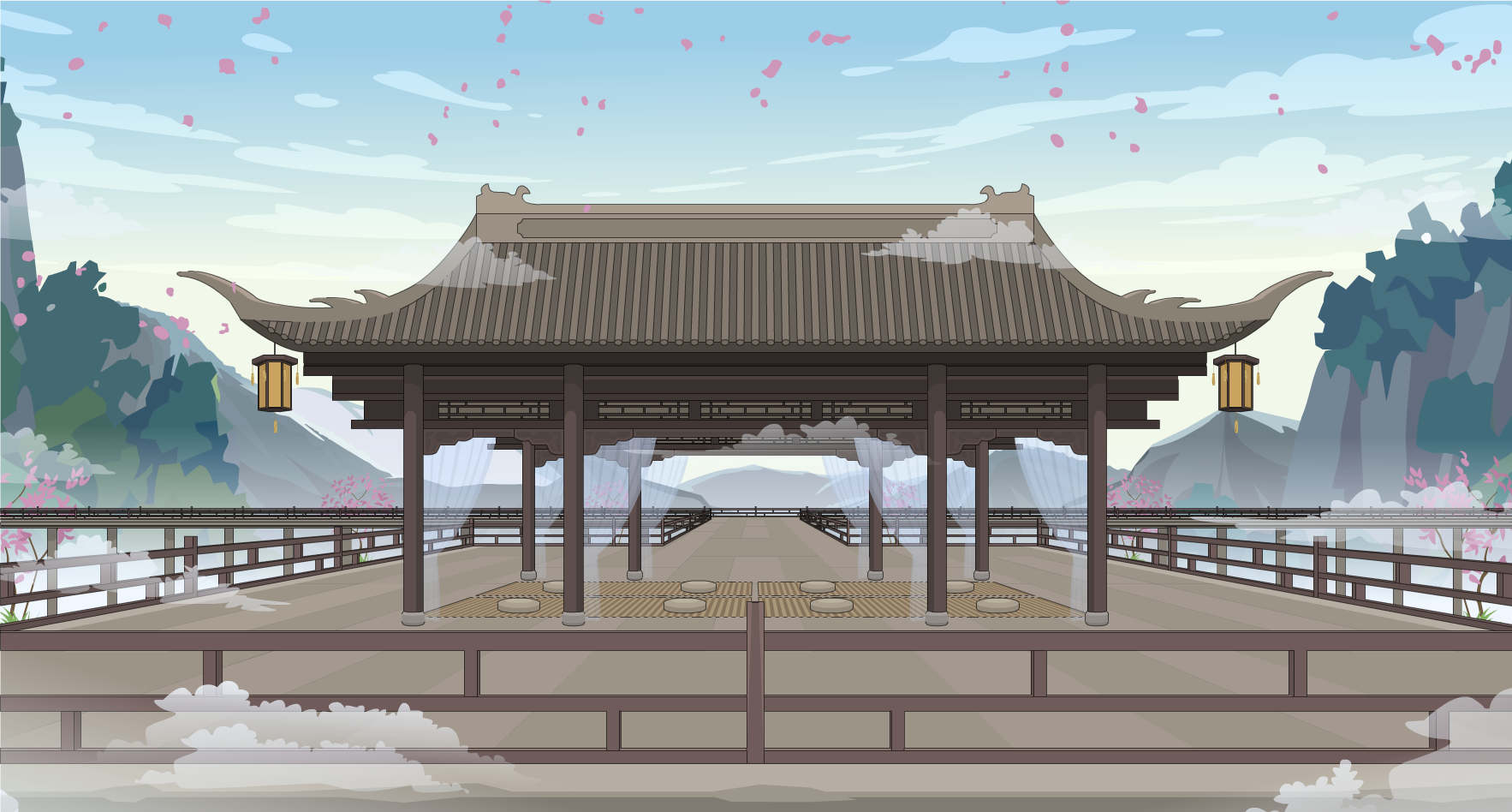 云上凉亭-背
