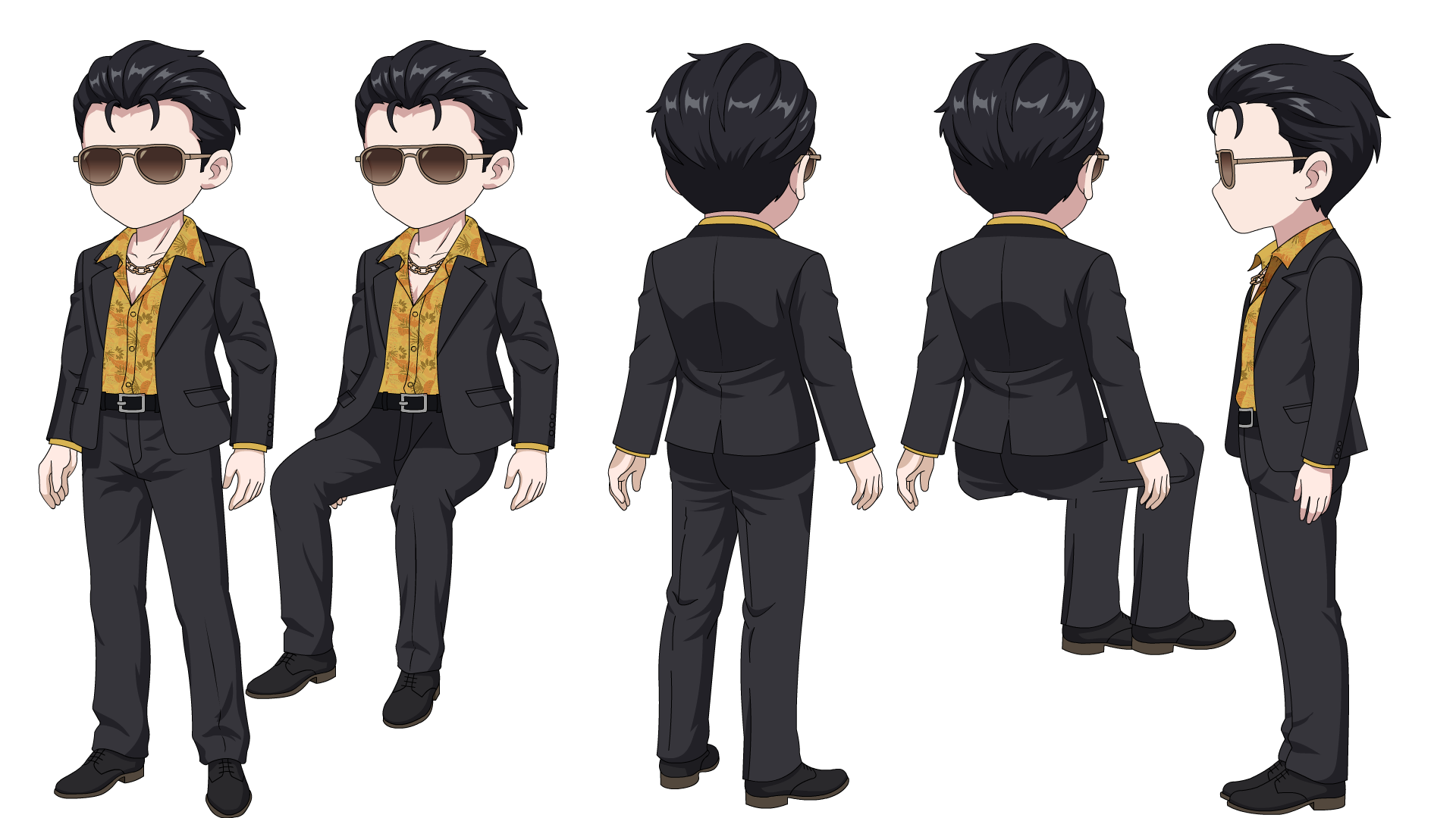 黑道西服男