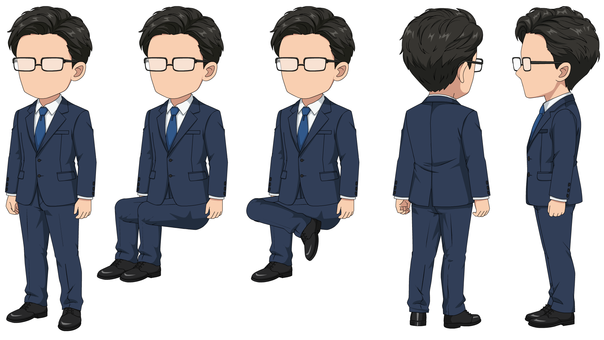 新闻男主持（三视角