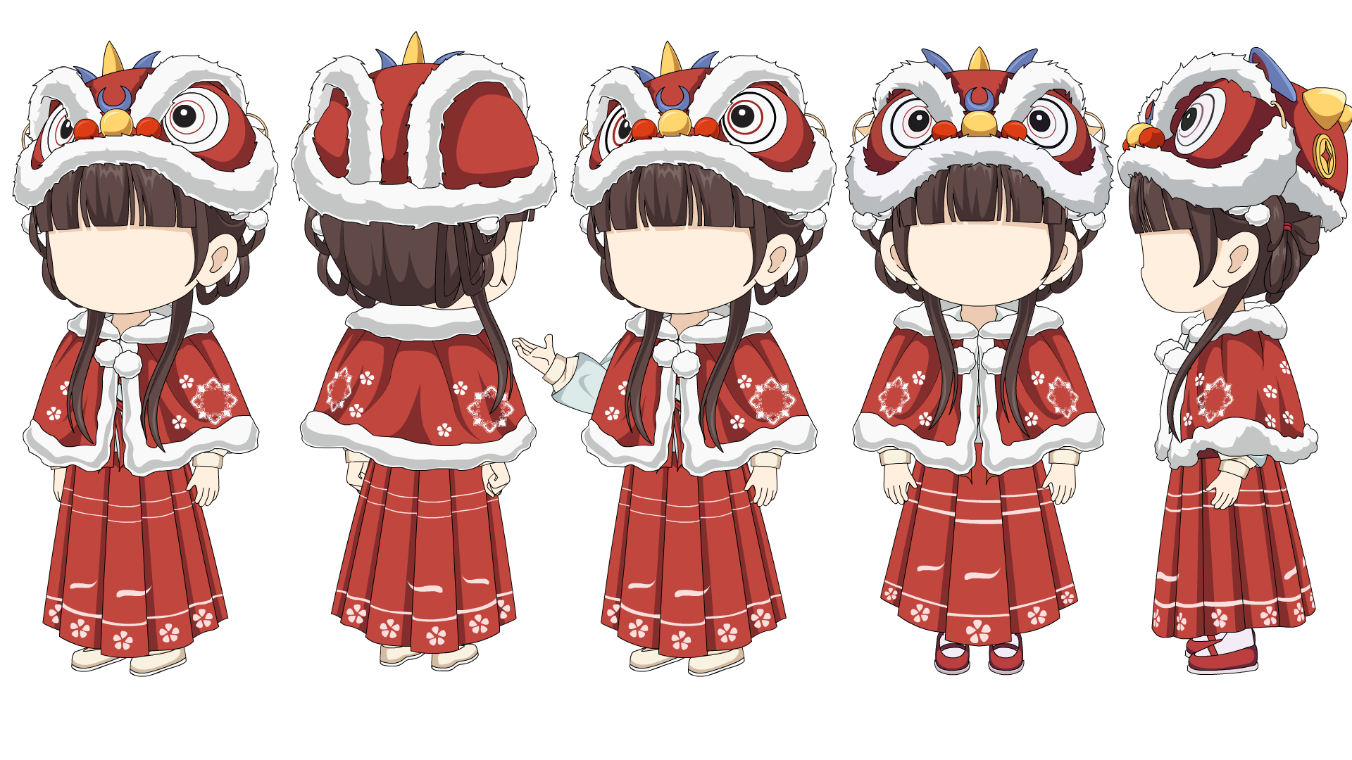 古代女孩萌娃（四视角）